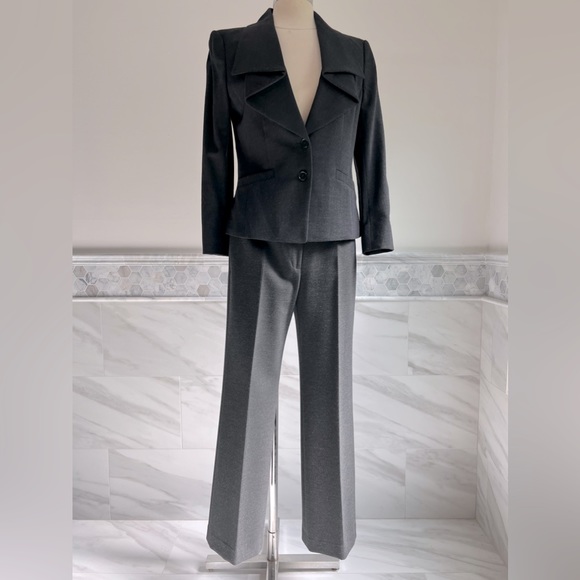 Ann Taylor Charcoal Wool Blend Jacket Sz 6 - Picture 13 of 14